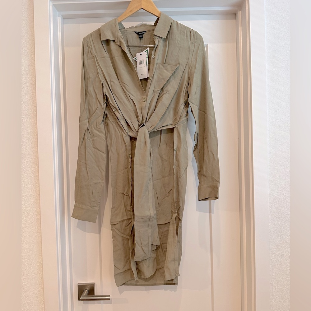 Guess Raider Longline oversized button tie front shirt - Picture 2 of 5